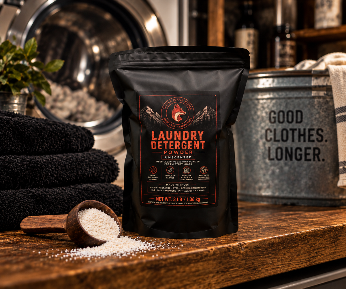 Unscented Concentrated Laundry Powder – 3 lb Resealable Pouch