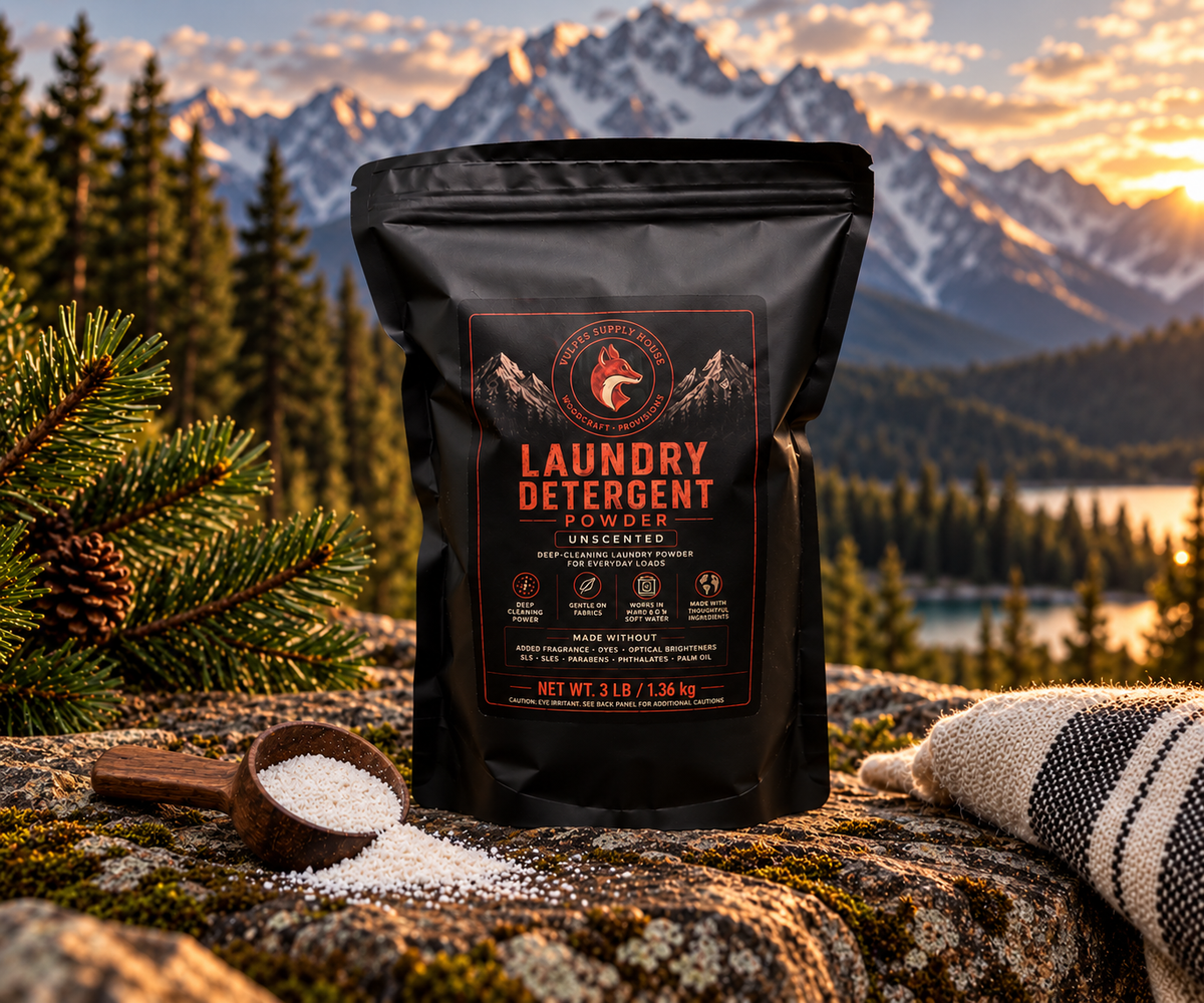 Unscented Concentrated Laundry Powder – 3 lb Resealable Pouch